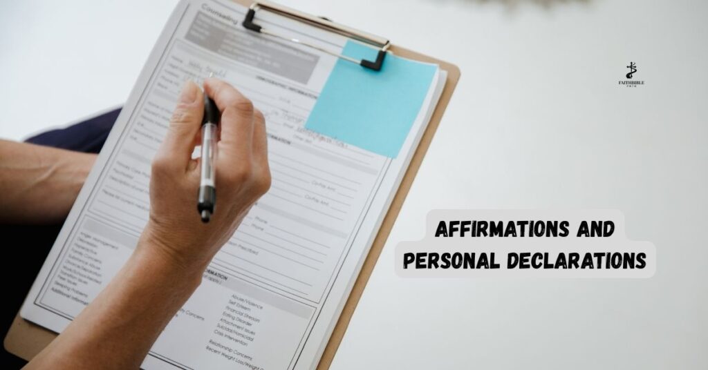 Affirmations and Personal Declarations