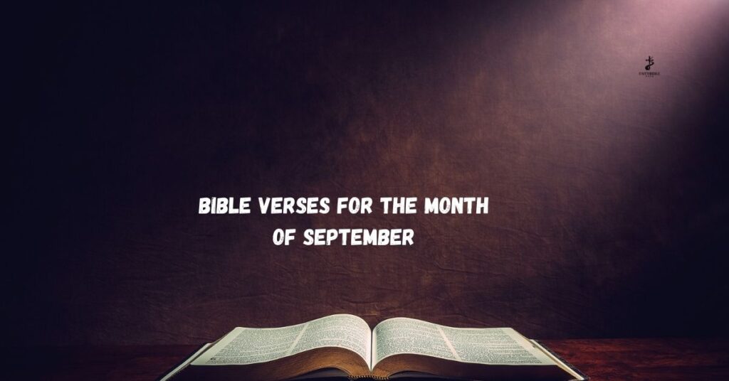 Bible Verses for the Month of September