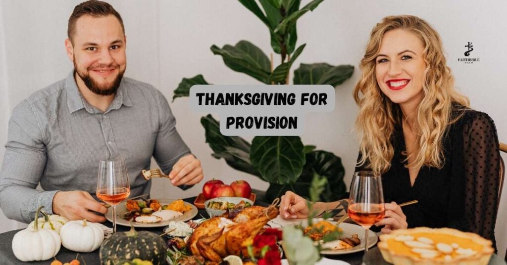 Thanksgiving for Provision