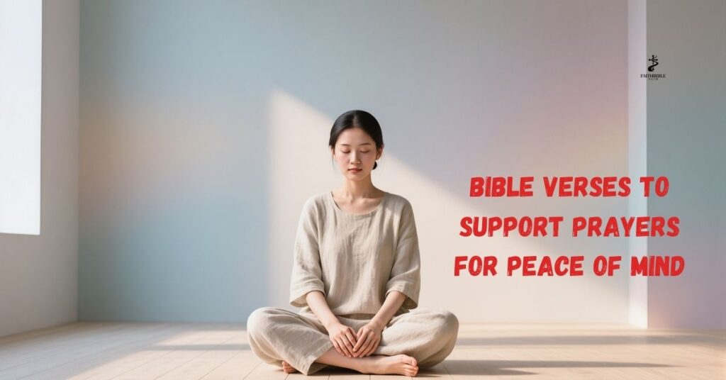 Bible Verses to Support Prayers for Peace of Mind