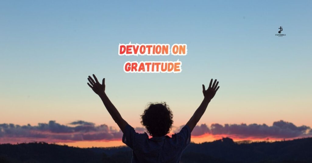 Devotion on Gratitude