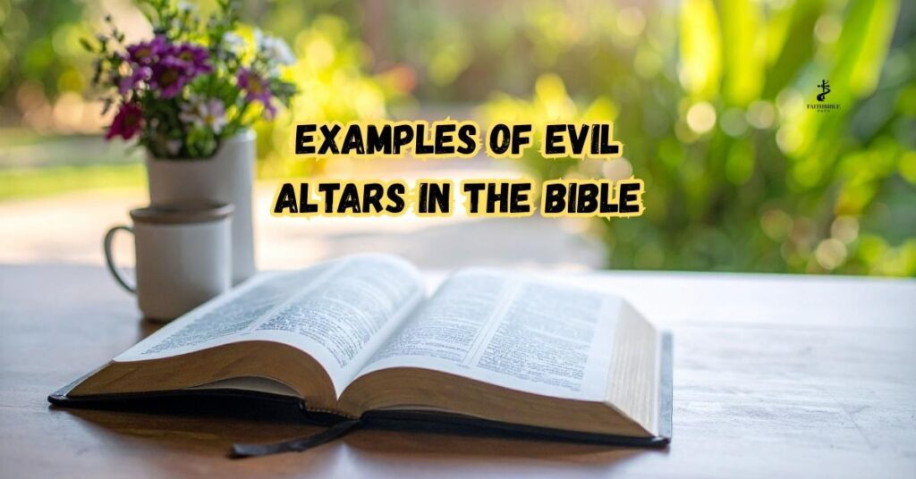 Examples of Evil Altars in the Bible