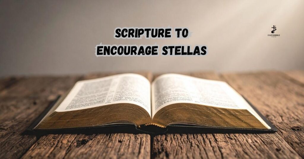 Scripture to Encourage Stellas