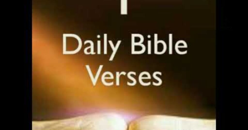 This Week’s Daily Bible Verses